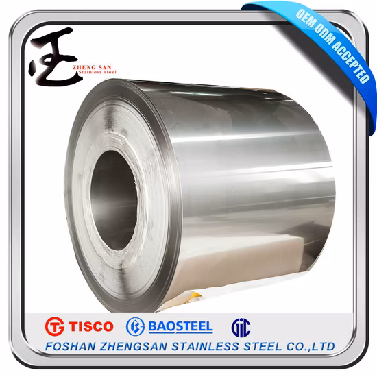 Bobinas de acero inoxidable de fábrica de Foshan de grado 304 201 para utensilios de cocina